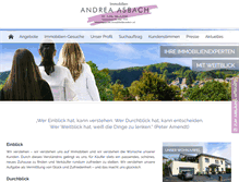 Tablet Screenshot of immobilien-andrea-asbach.de